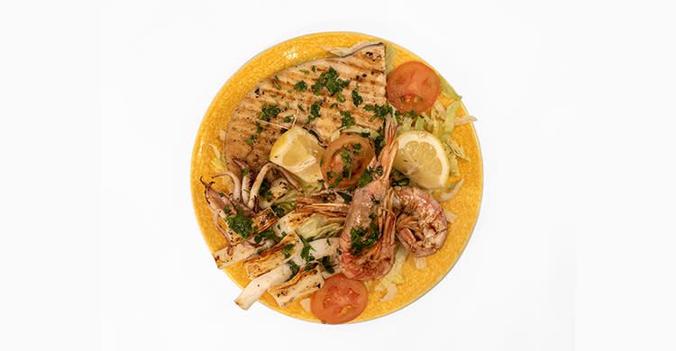 Tris di pesce alla brace