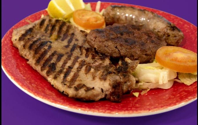 Tris di carne alla brace