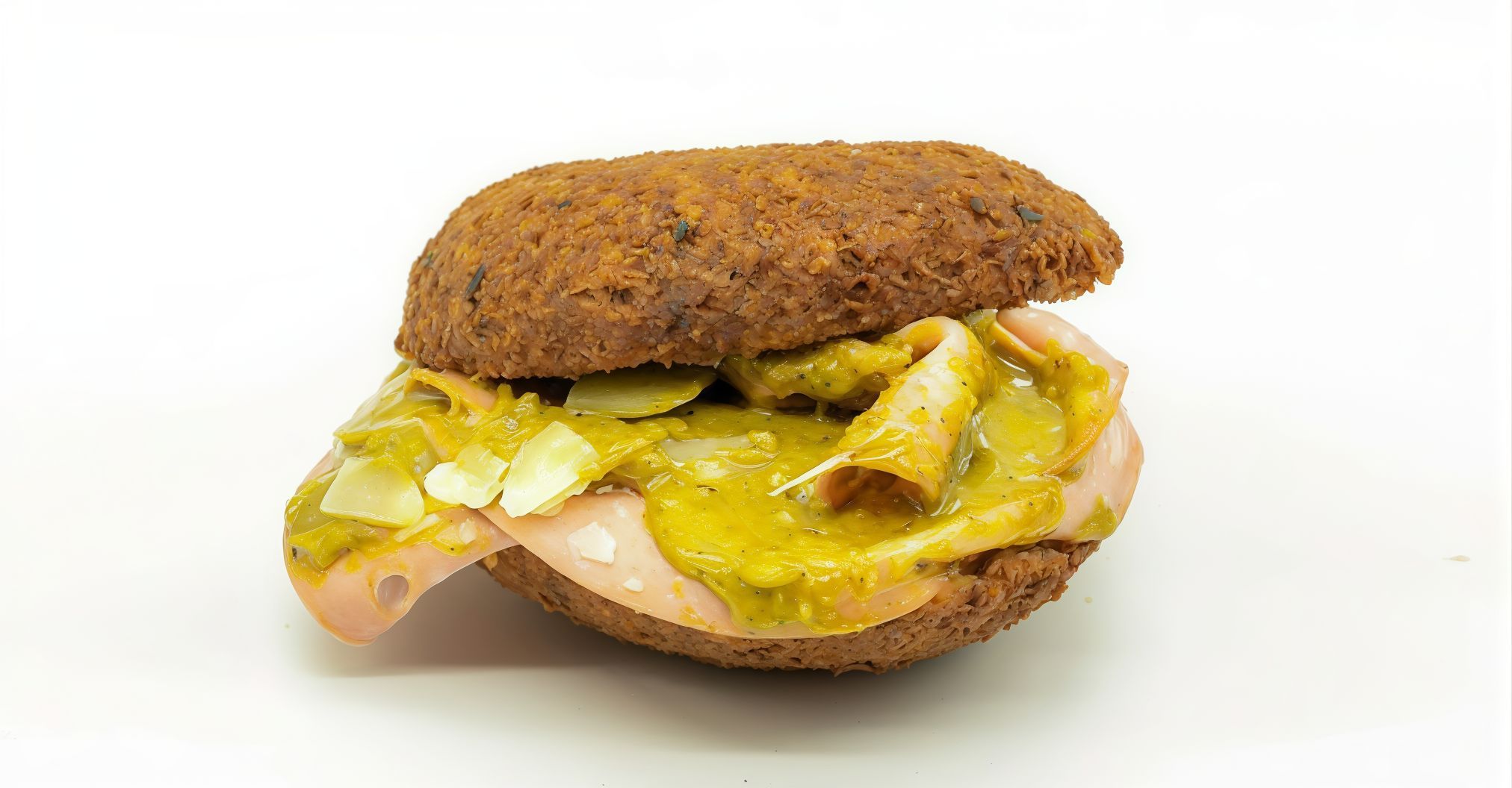 Polpettone con mortadella e crema di pistacchio